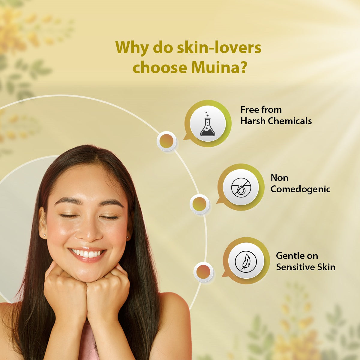 MUINA Vita-C Brightening Lifting Stick Balm – Glow-Boosting & Anti-Aging Moisture Balm (10 GM)