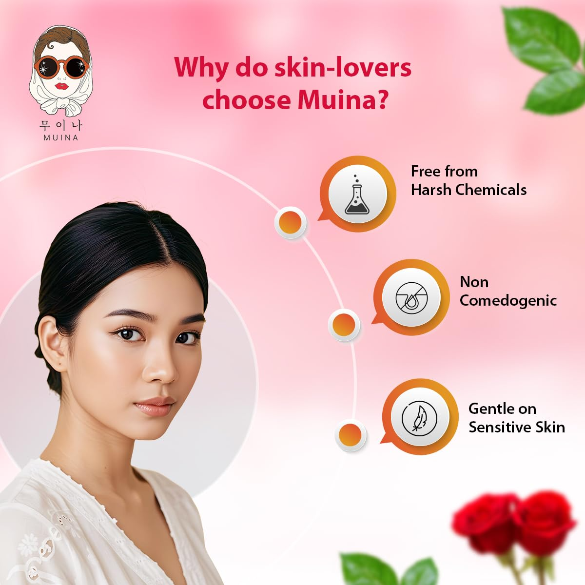 Korean Face Sheet Mask Set (4 × 25ml) – Rose, Green Tea, Charcoal & Pomegranate | Hydrating, Oil Control & Anti-Aging Facial Masks for Women & Men
