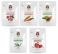 Korean Facial Sheet Mask Set – 5 Natural Variants (Rose, Carrot, Papaya, Green Tea, Pomegranate) – Hydrating, Anti-Aging, Nourishing, Soothing & Revitalizing