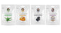Korean Face Sheet Mask Combo Pack (4 x 25ml) – Aloe Vera, Royal Jelly, Charcoal and White Pearl – Hydrating & Nourishing Facial Masks for Women & Men – All Skin Types