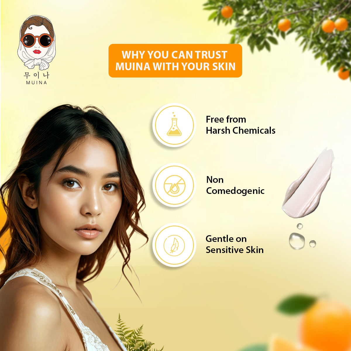 MUINA Vitamin Deep Clear Foam Cleanser – Brightening & Purifying Face Wash for All Skin Types (80 ML)