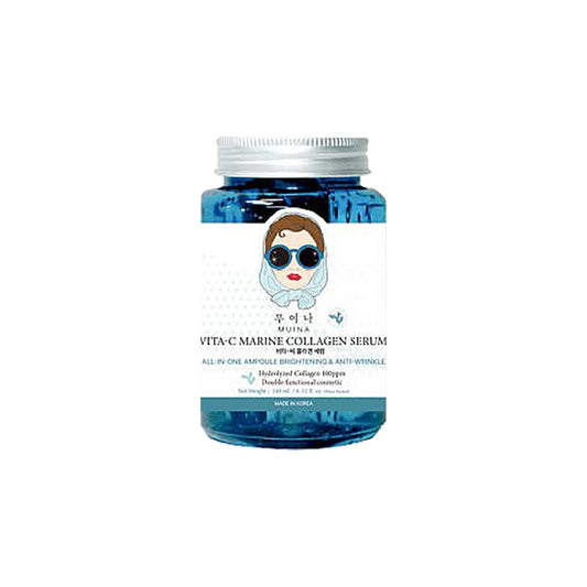 MUINA Vitamin-C Marine Collagen Serum – Brightening & Firming Anti-Aging Skincare (240 ML)