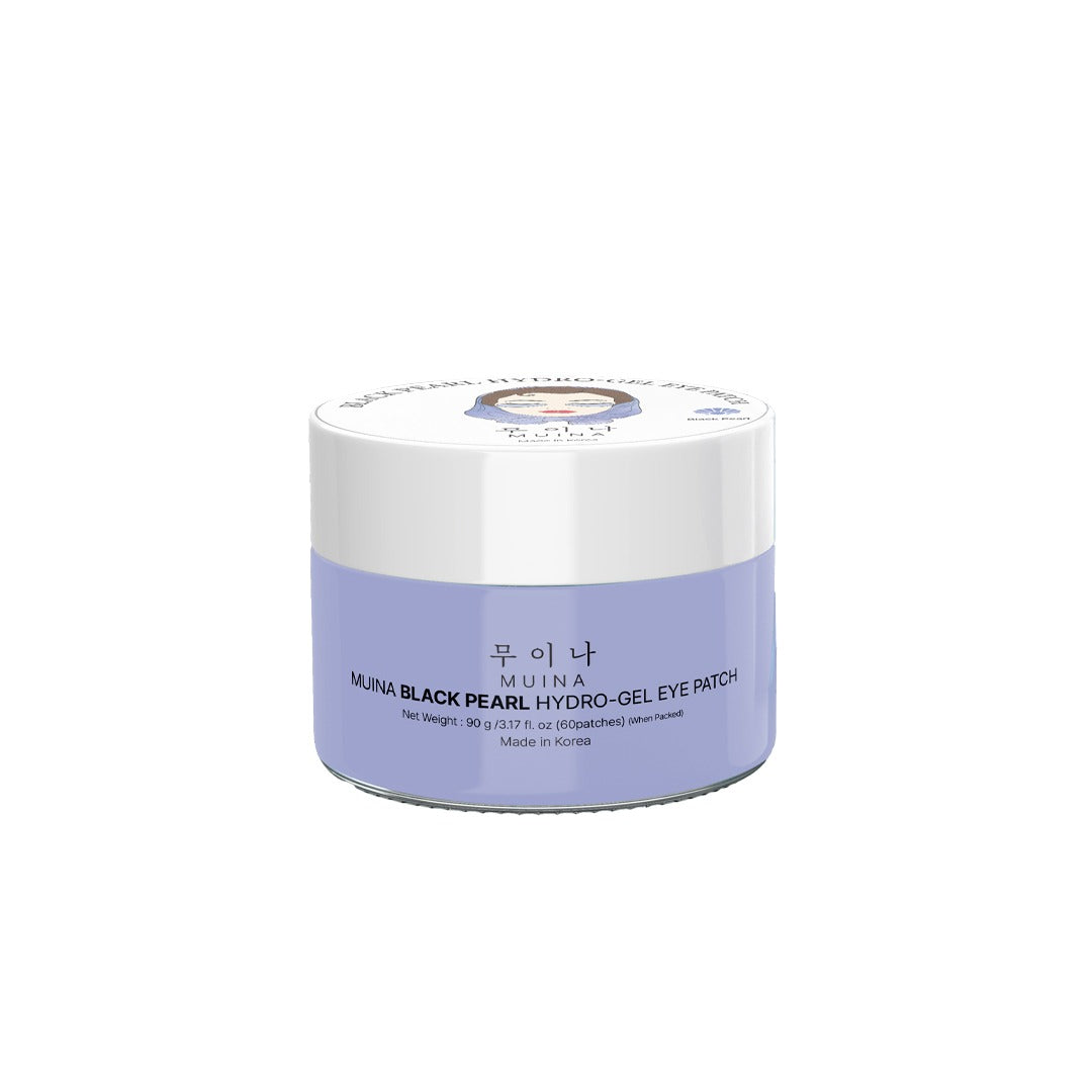 MUINA Black Pearl Hydro-Gel Eye Patch – Brightening & Revitalizing Under-Eye Care (90 GM)